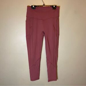 ZYIA rose colored leggings size large